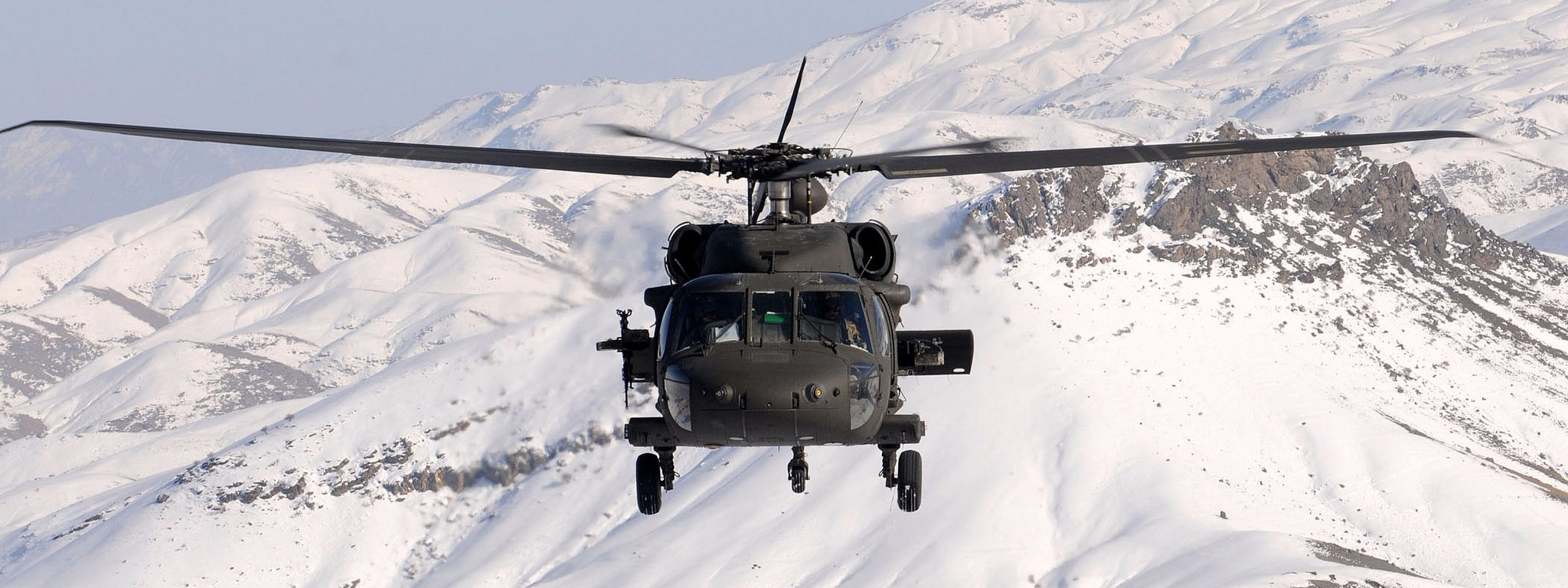 Snow covered mountains